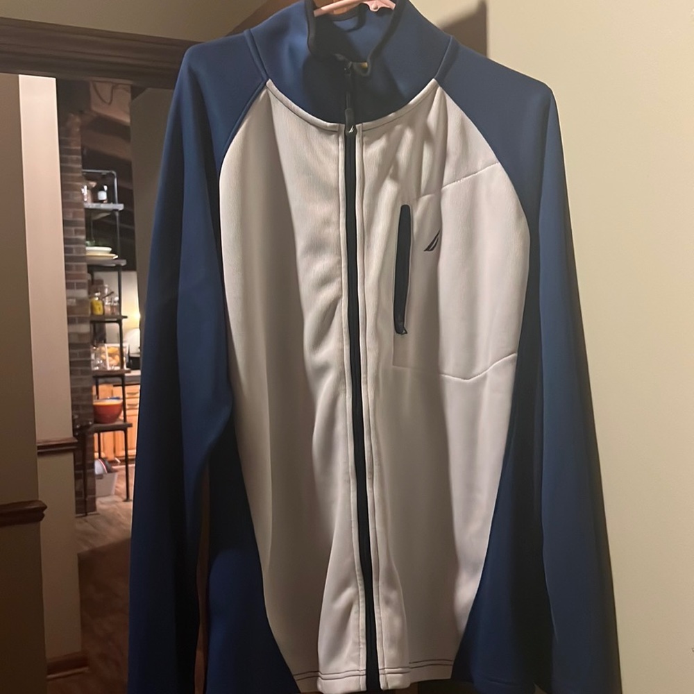 Nautica fleece lined warm up jacket
